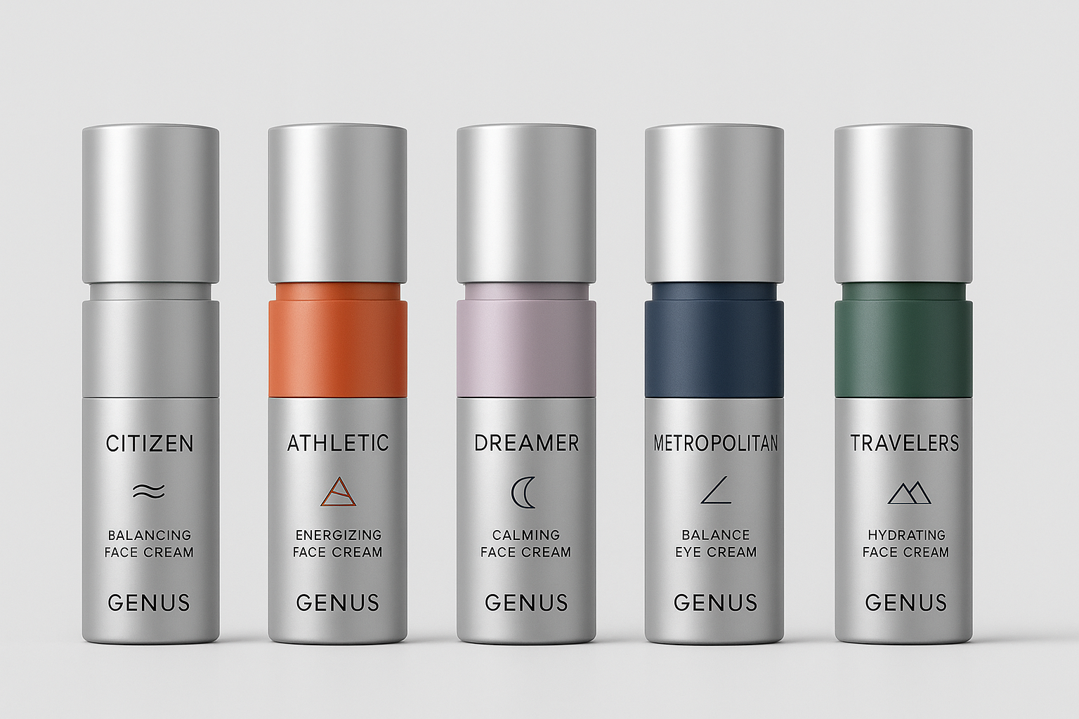 Genus sustainable packaging concept with aluminum shell and PCR insert